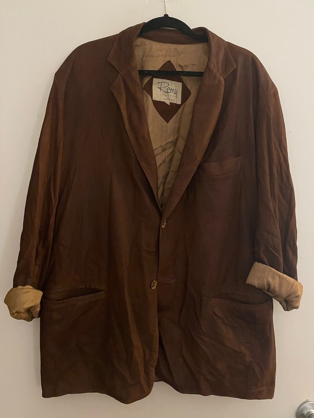 Vintage Brown Women's Suede Leather Jacket
